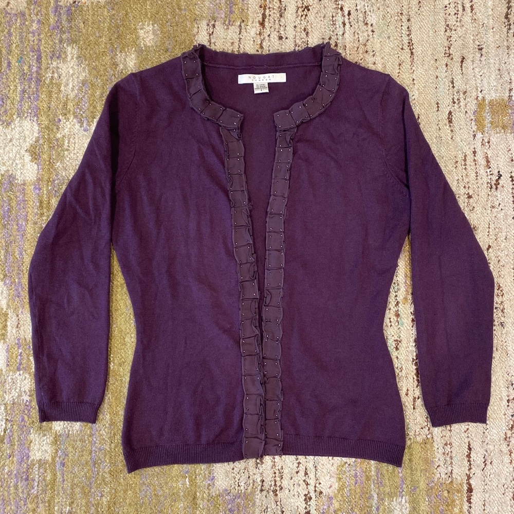 Nougat Purple Cardigan